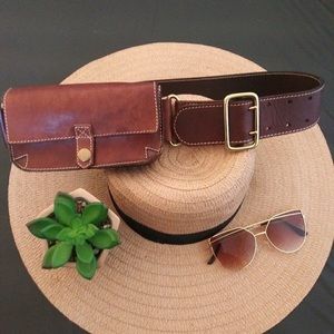 Vintage Leather Belt Bag -Fanny Pack Sundance